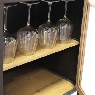 WINE - scaffale per bottiglie e calici