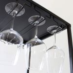 WINE - scaffale per bottiglie e calici