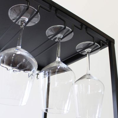 WINE - scaffale per bottiglie e calici