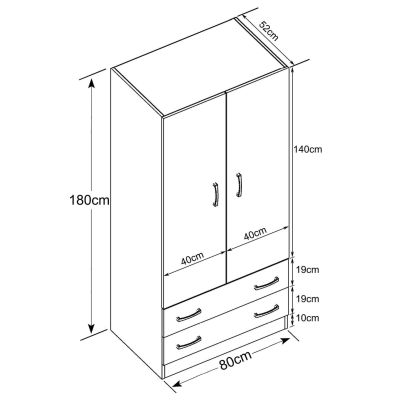 ONORIO - armadio due ante