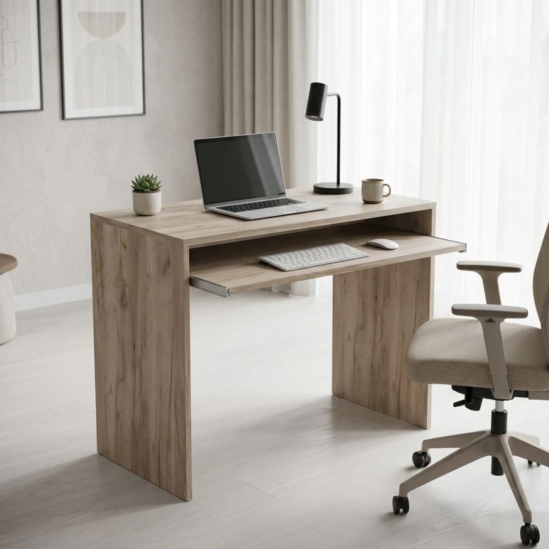 ELVIO - scrivania con porta tastiera