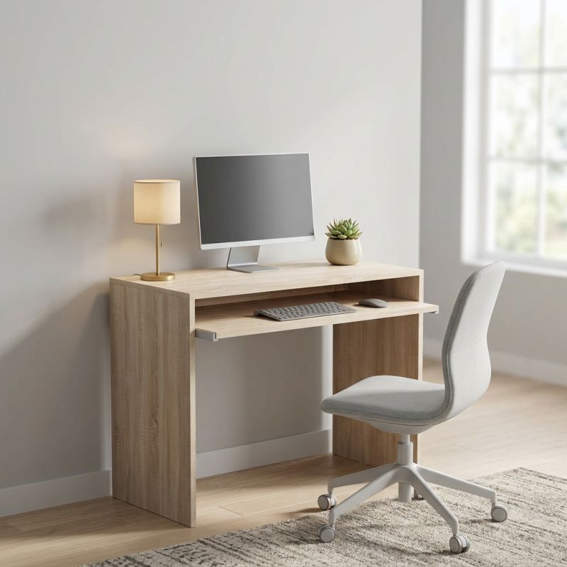 ELVIO - scrivania con porta tastiera