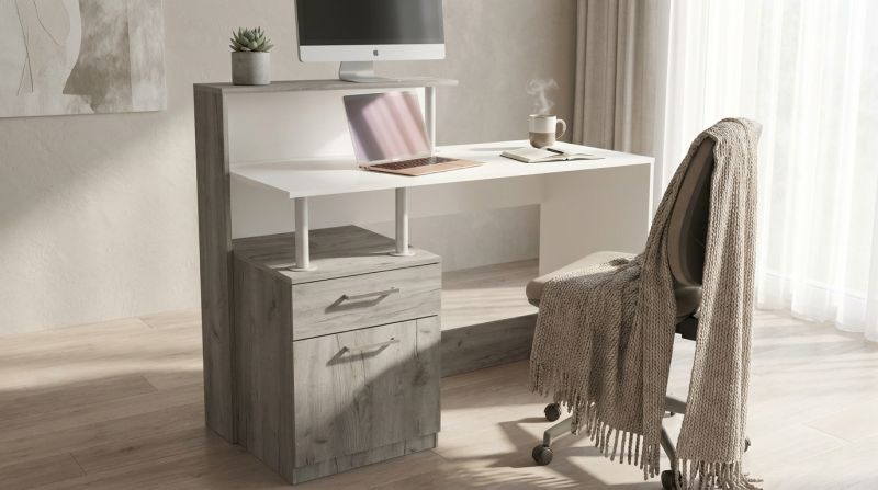 DECIO - scrivania moderna con cassetto