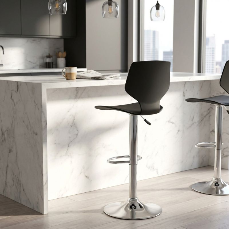 EMMETT - sgabello moderno da bar e sala da pranzo