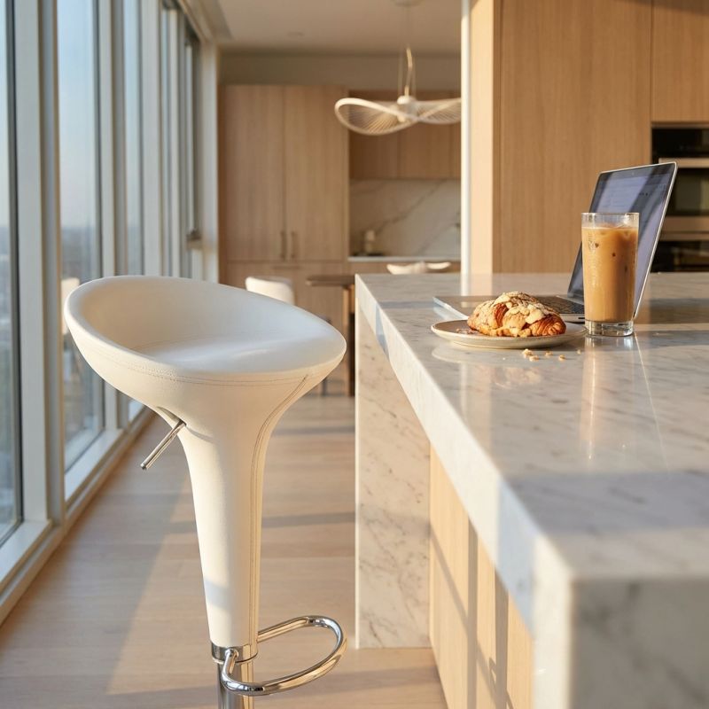 LORRAINE - sgabello moderno da bar e sala da pranzo