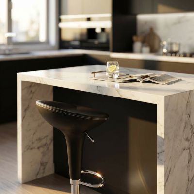 LORRAINE - sgabello moderno da bar e sala da pranzo