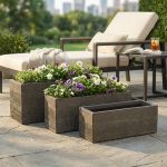 ANEMONE - set di vasi in fibra sintetica