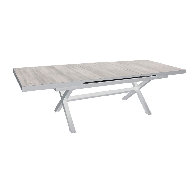 GRES - tavolo da giardino allungabile in alluminio e gres