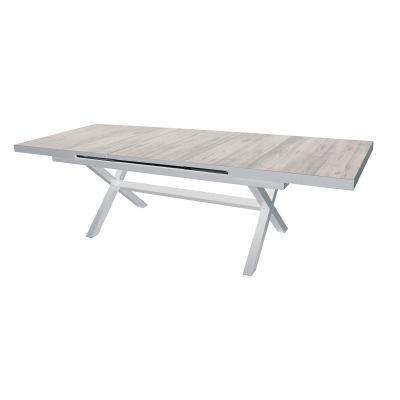 GRES - tavolo da giardino allungabile in alluminio e gres