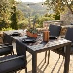 EQUITATUS - tavolo da giardino allungabile in alluminio da 135