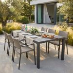 EQUITATUS - tavolo da giardino allungabile in alluminio da 135