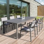 EQUITATUS - tavolo da giardino allungabile in alluminio da 135