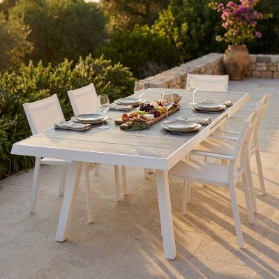 BELL - tavolo da giardino allungabile in gres