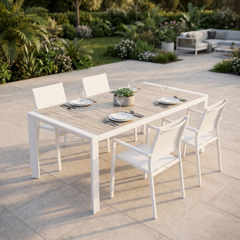 TED - tavolo da giardino allungabile in gres