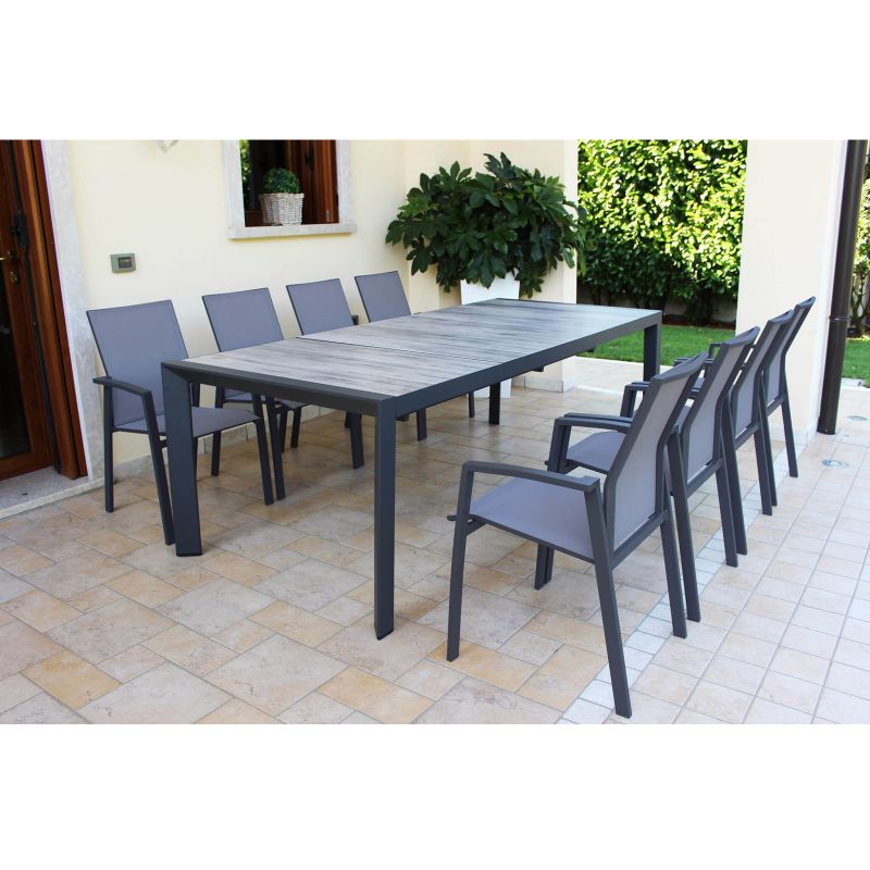 TED - tavolo da giardino allungabile in gres