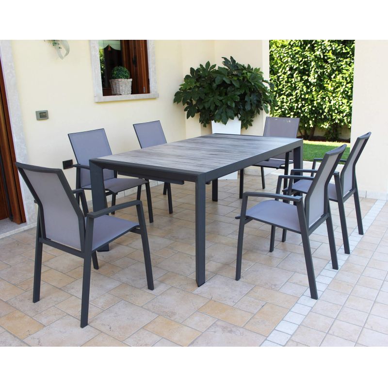 TED - tavolo da giardino allungabile in gres