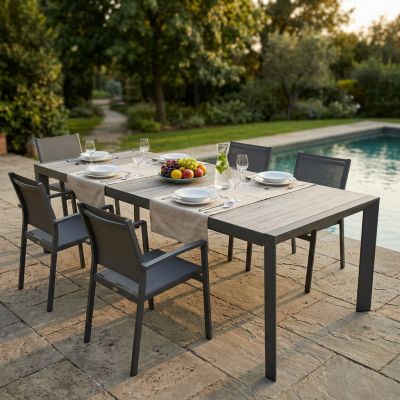 TED - tavolo da giardino allungabile in gres