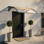 LEDDY - pensilina porta ingresso in policarbonato fotovoltaica con led