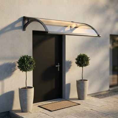LEDDY - pensilina porta ingresso in policarbonato fotovoltaica con led