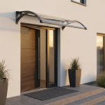 LEDDY - pensilina porta ingresso in policarbonato opaco fotovoltaica con led