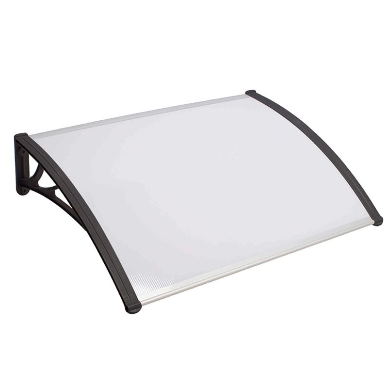 ASUKA - pensilina in policarbonato alveolare opaco porta ingresso 120 x 150 cm