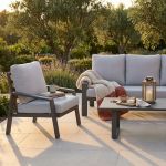 PERCY - salotto da giardino in alluminio 5 posti