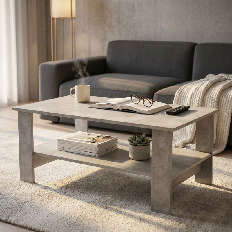 BERRY - tavolino da salotto moderno cm 100 x 55 x 41 h