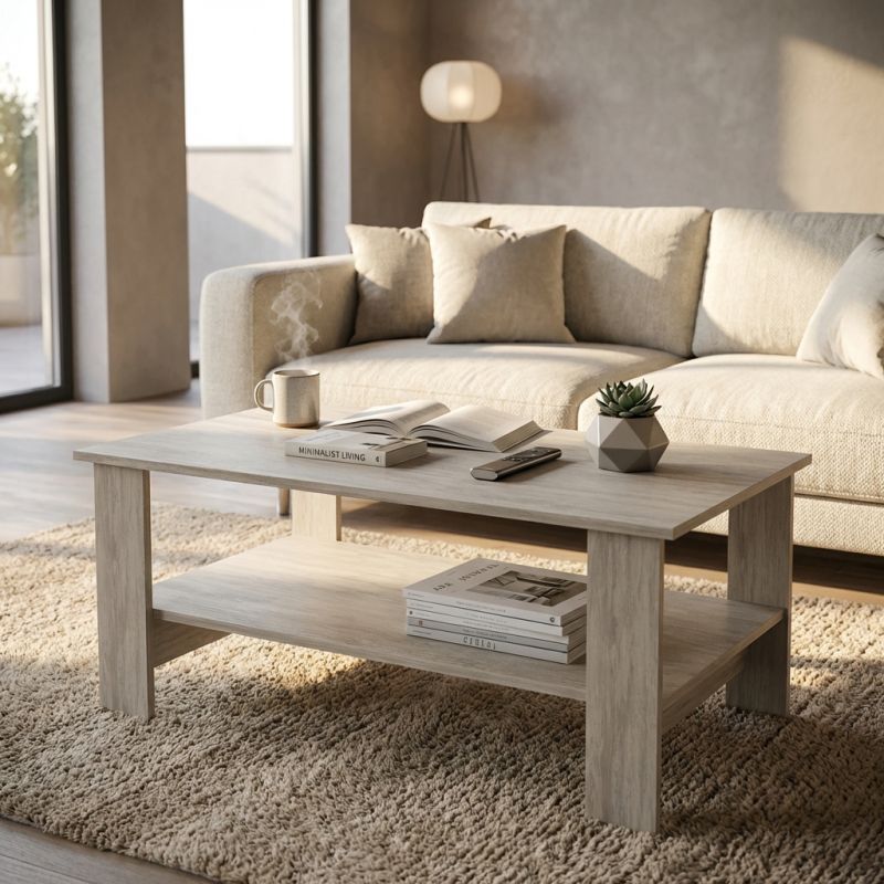 BERRY - tavolino da salotto moderno cm 100 x 55 x 41 h