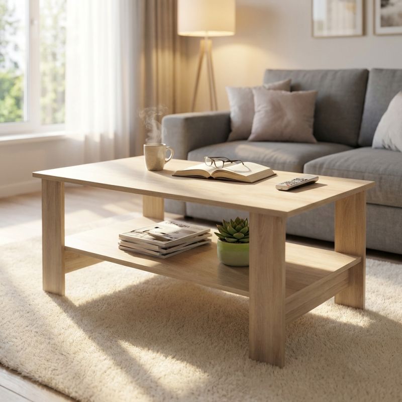 BERRY - tavolino da salotto moderno cm 100 x 55 x 41 h