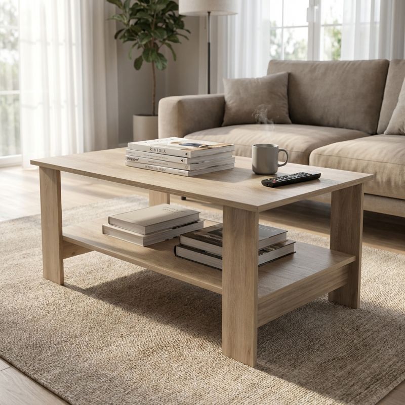 BERRY - tavolino da salotto moderno cm 100 x 55 x 41 h