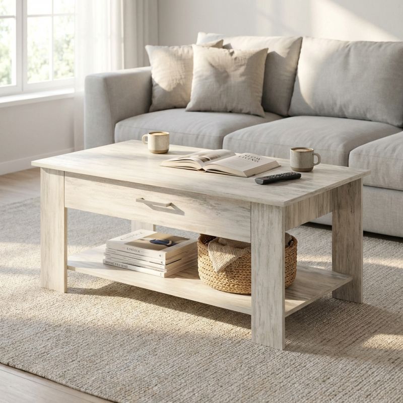 BERRY - tavolino da salotto moderno cm 110 x 60 x 44 h