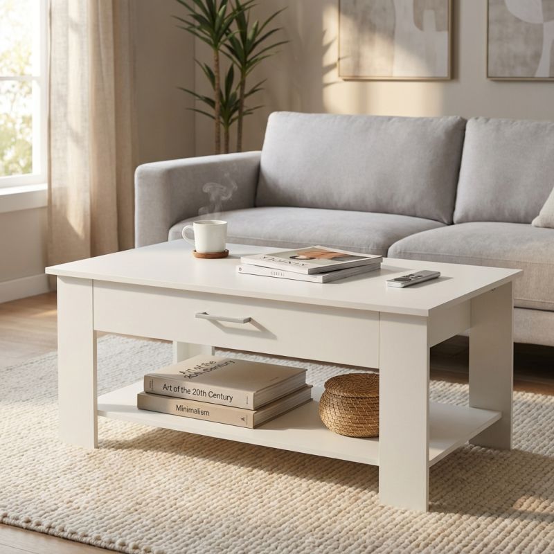 BERRY - tavolino da salotto moderno cm 110 x 60 x 44 h