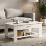 BERRY - tavolino da salotto moderno cm 110 x 60 x 44 h