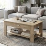 BERRY - tavolino da salotto moderno cm 110 x 60 x 44 h