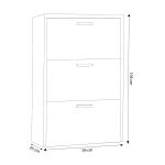 GINKO - scarpiera 3 ante a ribalta