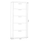 GINKO - scarpiera 5 ante a ribalta