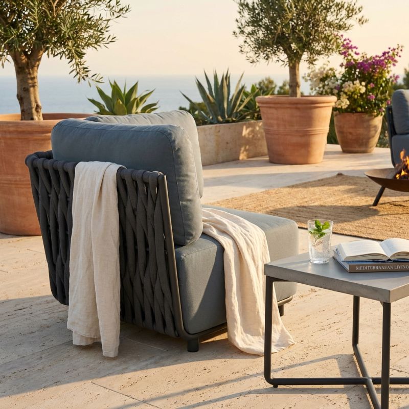 FLORES - poltrona angolare destra