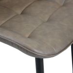 WINTER - poltrona imbottita per sala da pranzo in ecopelle