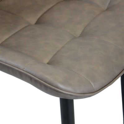 WINTER - poltrona imbottita per sala da pranzo in ecopelle