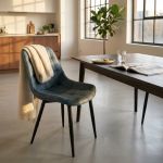 WINTER - poltrona imbottita per sala da pranzo in ecopelle