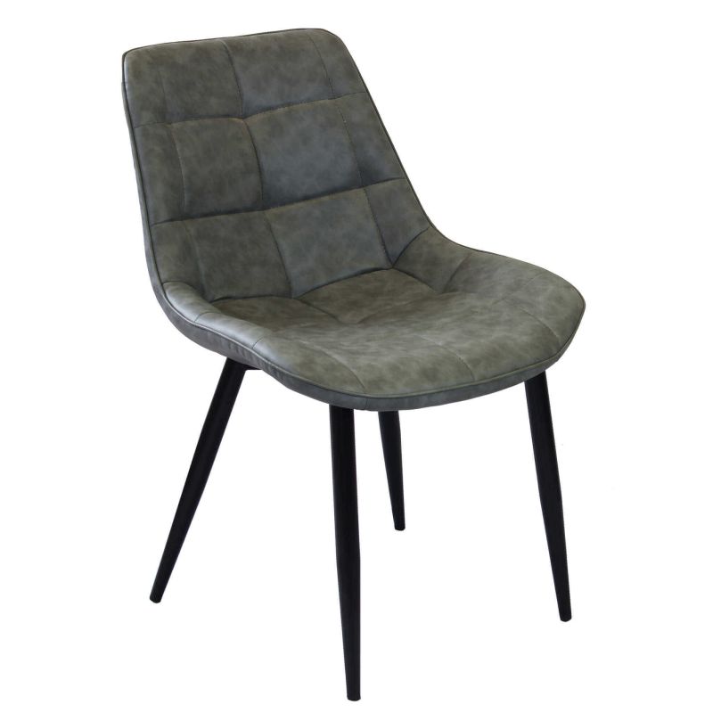 WINTER - poltrona imbottita per sala da pranzo in ecopelle