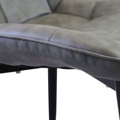 WINTER - poltrona imbottita per sala da pranzo in ecopelle