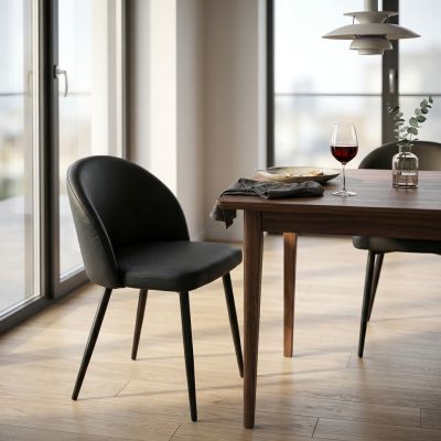 PRINCE - poltrona imbottita per sala da pranzo in ecopelle