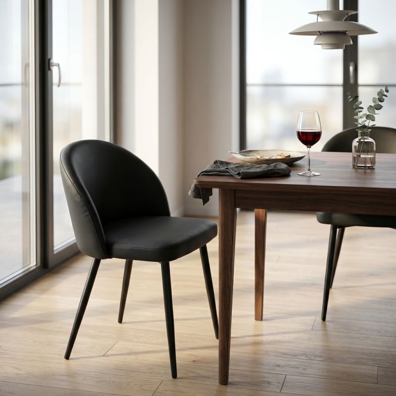 PRINCE - poltrona imbottita per sala da pranzo in ecopelle