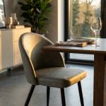 PRINCE - poltrona imbottita per sala da pranzo in ecopelle