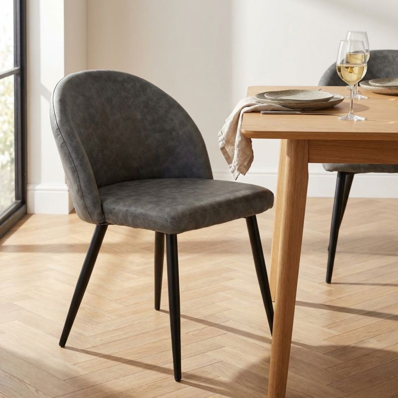 PRINCE - poltrona imbottita per sala da pranzo in ecopelle