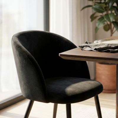 ALADIN - poltrona imbottita per sala da pranzo in velluto