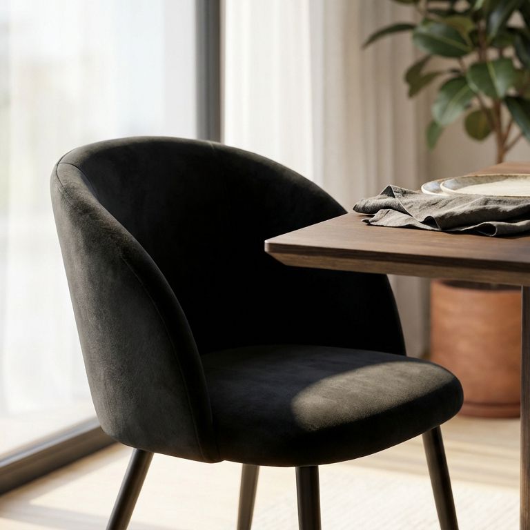ALADIN - poltrona imbottita per sala da pranzo in velluto
