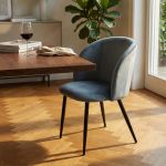 ALADIN - poltrona imbottita per sala da pranzo in velluto