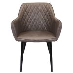 SANDY - poltrona imbottita per sala da pranzo in ecopelle